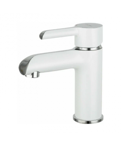 Смеситель д/раковины G-LAUF ZOK1-A036PW д35мм хром и белый матовый