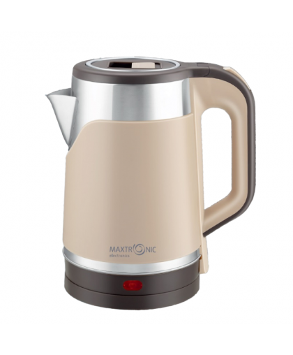 Чайник электрический 2,0л 1500Вт нерж.сталь бежевый MAX-508 Чайник электрический 2,0л 1500Вт нерж.сталь бежевый MAX-508