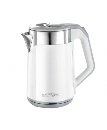Чайник электрический 2,3л 1800Вт нерж.сталь белый MAX-1017 Чайник электрический 2,3л 1800Вт нерж.сталь белый MAX-1017