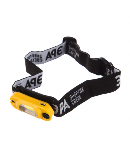 Фонарь налобный аккумуляторный GA-801 3Вт СОВ micro USB ЭРА