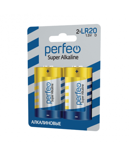 Элемент питания Perfeo LR20 (2шт)