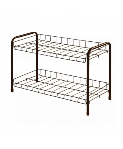 Этажерка для обуви разборная 2 полки 660*280*440мм антик Этажерка для обуви разборная 2 полки 660*280*440мм антик