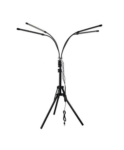 Светильник светодиод. ФИТО для растений 40W 4лампы FS404RR на подставке с таймером "Урожайная сотка"