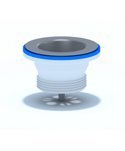 Выпуск с нерж.решеткой 1 1/2" 70мм винт 40мм М100 AquaKratos