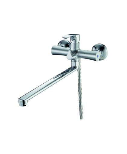 Смеситель д/ванны FAB7-A020 картридж д25мм, излив 350мм, хром SOLONE