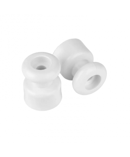 Изолятор для ретро провода пластик белый (10шт) Изолятор для ретро провода пластик белый (10шт)