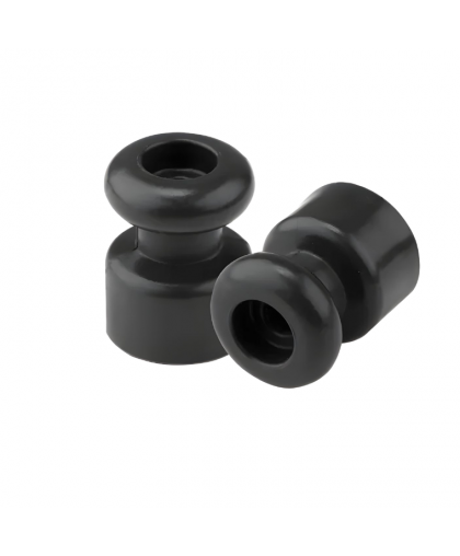 Изолятор для ретро провода пластик черный (10шт) Изолятор для ретро провода пластик черный (10шт)