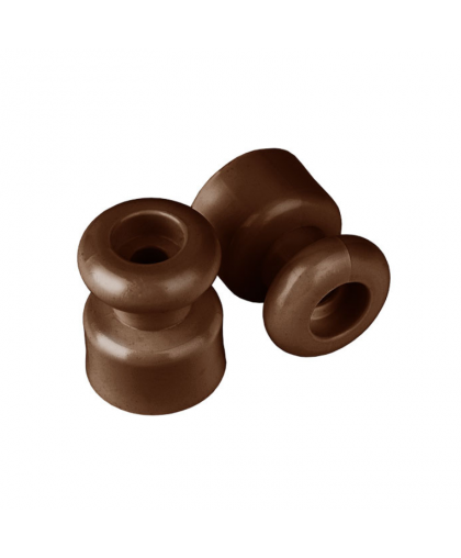 Изолятор для ретро провода пластик шоколад (10шт) Изолятор для ретро провода пластик шоколад (10шт)