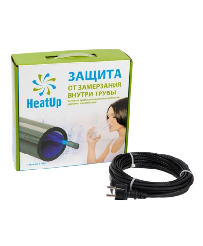 Комплект в трубу саморег.кабель пищевой экран. 8м/80Вт шнур 2м HeatUp Комплект в трубу саморег.кабель пищевой экран. 8м/80Вт шнур 2м HeatUp