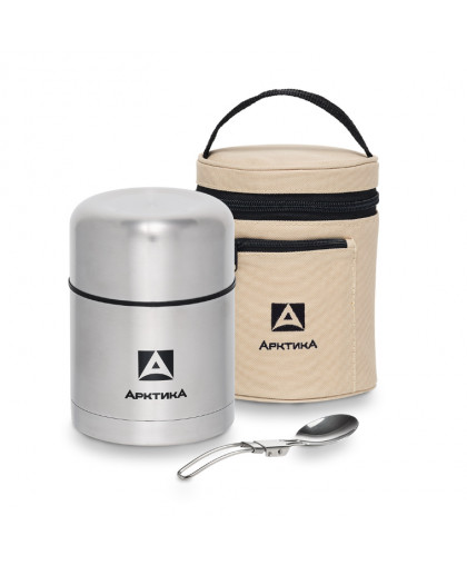 Термос 0,5л широкое горло, суповой, чехол, нерж.сталь 301-500А Арктика Термос 0,5л широкое горло, суповой, чехол, нерж.сталь 301-500А Арктика