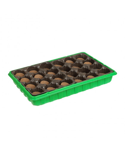 Набор для рассады (кассета+лоток) с торф.таблетками д41мм Набор для рассады (кассета+лоток) с торф.таблетками д41мм