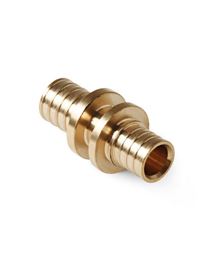 Муфта аксиальная Дн16*16 латунь для РЕ-Х Муфта аксиальная Дн16*16 латунь для РЕ-Х