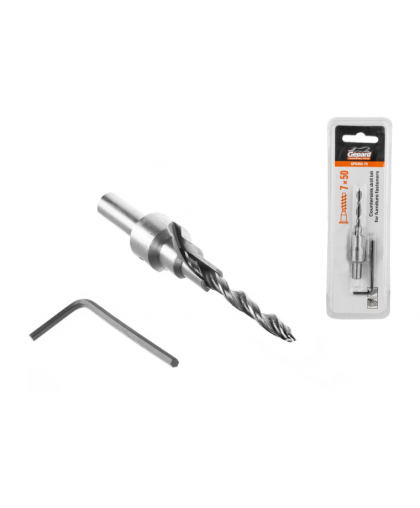 Сверло 7*50мм для мебел.стяжек (конфирматов) GEPARD