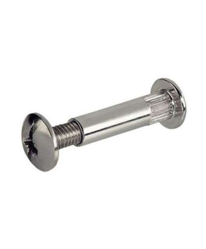 Винт-стяжка мебельный М4*16мм никелированный (10шт) STARFIX