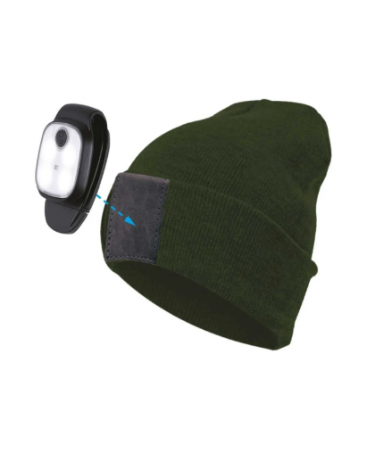 Шапка-фонарь аккумуляторный Hat2 4LED 3.7B 200мАч хаки КОСМОС Шапка-фонарь аккумуляторный Hat2 4LED 3.7B 200мАч хаки КОСМОС
