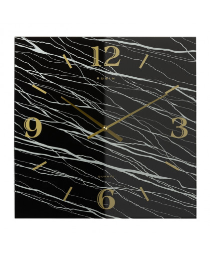 Часы 37,7*37,7см квадрат стекло "Рубин" Классика 3837-001 Часы 37,7*37,7см квадрат стекло "Рубин" Классика 3837-001