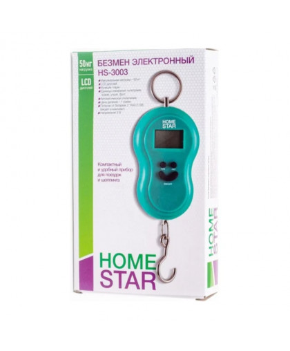Безмен электронный HS-3003 50кг 2*ААА HomeStar Безмен электронный HS-3003 50кг 2*ААА HomeStar