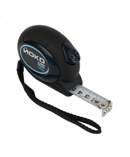 Рулетка 5м*19мм автостоп, магнит.зацеп ЙОКО