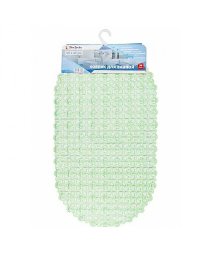Коврик для ванной овал 66*37мм зеленый PERFECTO LINEA