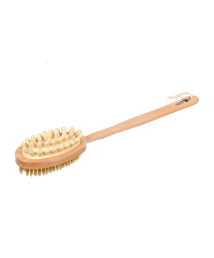 Щётка банная деревянная с импульсным массажем 42см "Банные штучки" Щётка банная деревянная с импульсным массажем 42см "Банные штучки"
