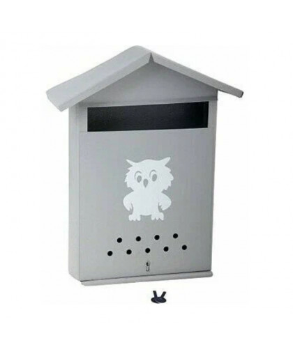 Ящик почтовый мет "Домик" серый с замком 350*280*60мм Ящик почтовый мет "Домик" серый с замком 350*280*60мм