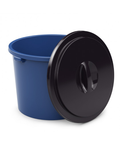 Бочка-бак пластик. 550л круглый с крышкой д1090мм выс.850мм М7572 (Октябрьский)