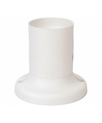 Патрон настенный пластик белый Е27 прямой REXANT