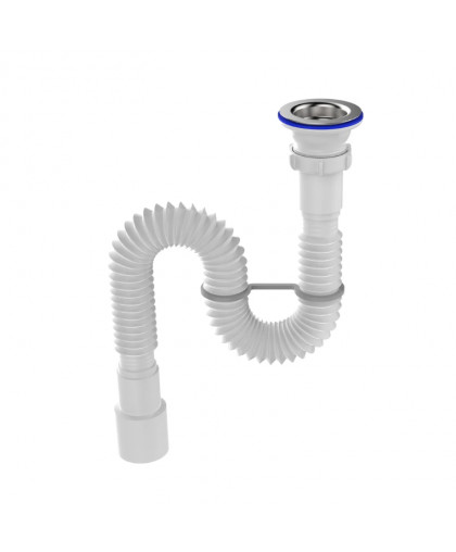 Гофросифон 1 1/2"*40/50 L=1500мм винт 80мм G117 AquaKratos