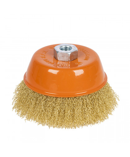Щетка-насадка "чашка" для УШМ 125 мм STURM латунир. (арт. 5240104)