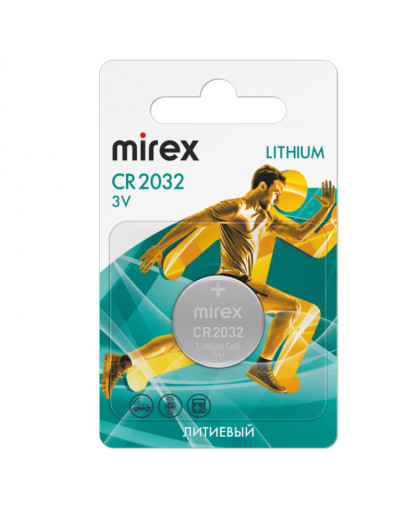 Элемент питания Mirex CR2032 1шт