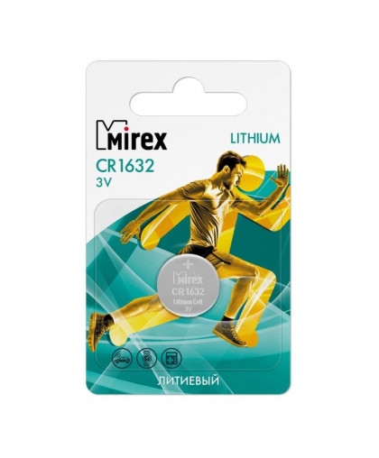 Элемент питания Mirex CR1632 1шт