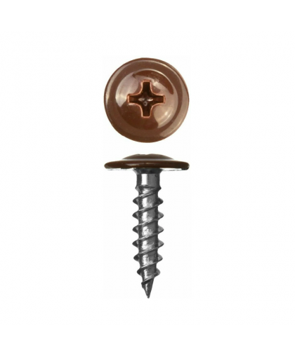 Саморезы ПШ сверло 4,2*19 RAL8017 шоколад (500шт)