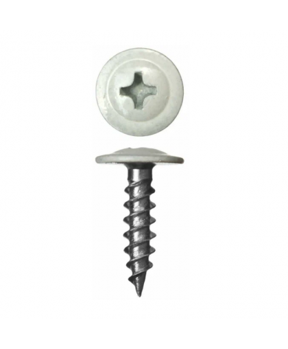 Саморезы с пресс-шайбой сверлоконечные 4,2*16 RAL9003 (100шт)
