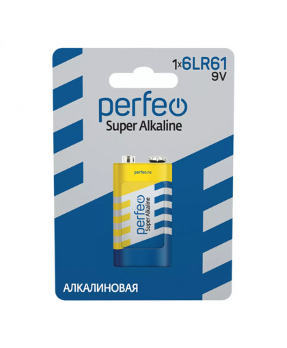 Элемент питания Perfeo 6LR61 9V (1шт)