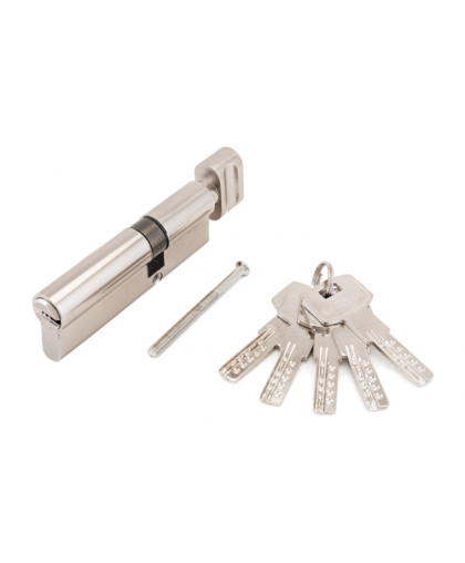 Механизм цилиндровый F-02 90(30B*10*50) CP 5кл хром перф.ключ/верт. СТАНДАРТ