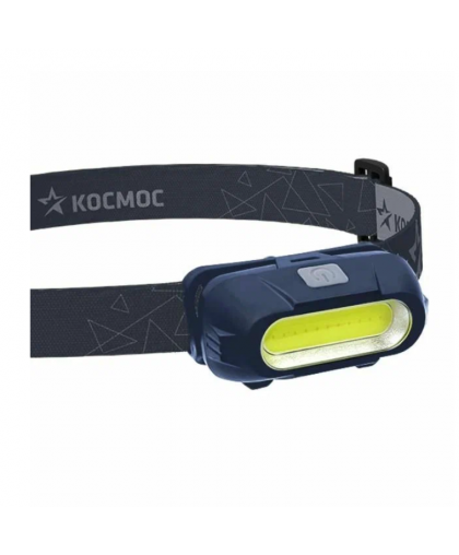 Фонарь КОСМОС налобный аккумуляторный КОС514Lit (0,8Ah, COB 3W 1св/д) Фонарь КОСМОС налобный аккумуляторный КОС514Lit (0,8Ah, COB 3W 1св/д)