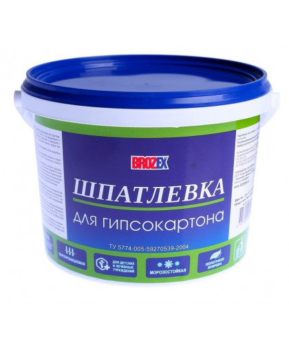 Шпатлевка по гипсокартону BROZEX 3,0кг