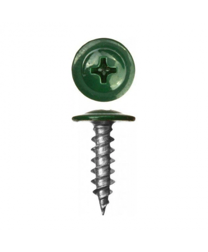 Саморезы с пресс-шайбой сверлоконечные 4,2*16 RAL6005 (50шт)