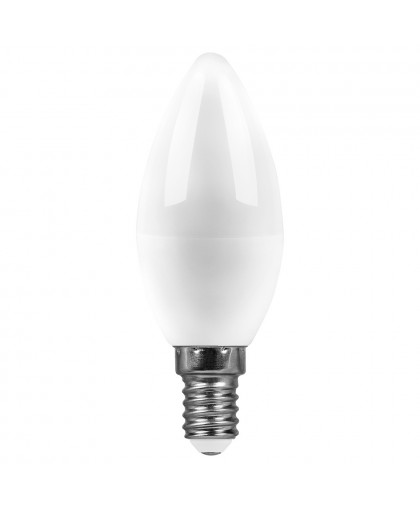 Лампа SAFFIT светодиод. 7Вт Е14 белый матовая свеча