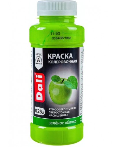 Колер. паста ДАЛИ Зеленое яблоко 0.25л