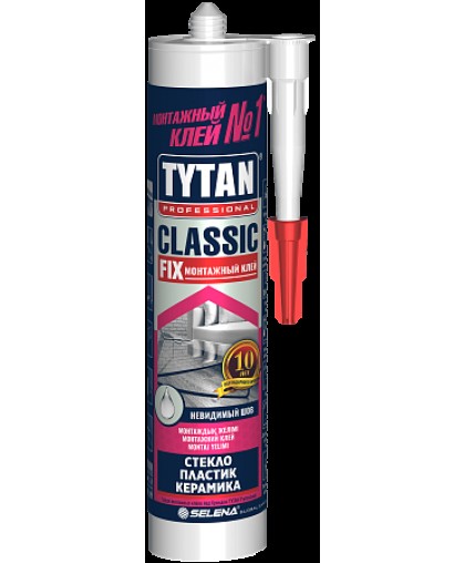 Клей TYTAN ClassicFix каучук проз.310мл стекло/металл/пластик/ПВХ/древесина