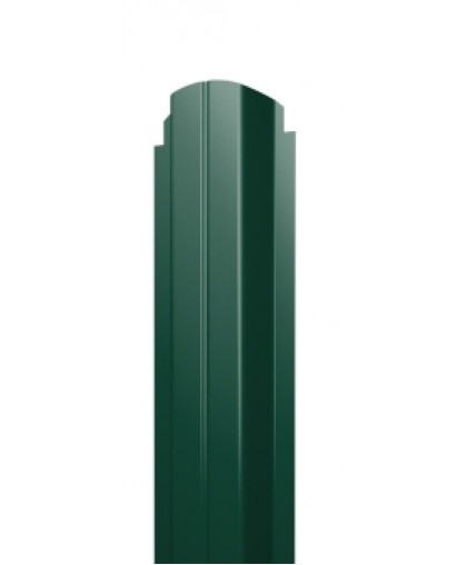 Штакетник П-образный 85мм фигурный односторонн.RAL 6005 зеленый  0,45мм 1,5мп.