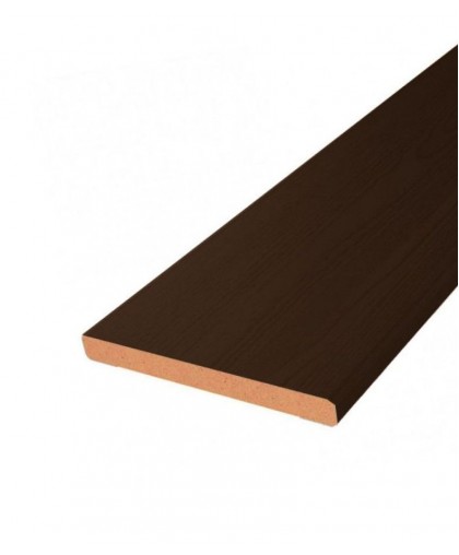 Планка притворная  для двойных блоков Кедр шоколад (10мм) BROZEX
