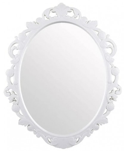 Зеркало настенное в пласт. рамке 585*470мм Ажур белый М1656