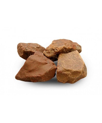Камни для бань и саун ЯШМА сургучная окатанная галтованая 10кг