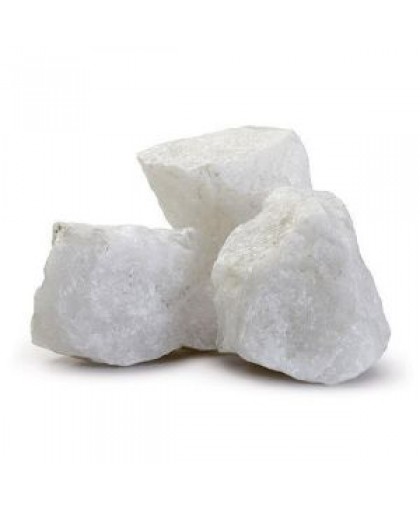 Камни для бань и саун КВАРЦ белый колотый мешок 10кг