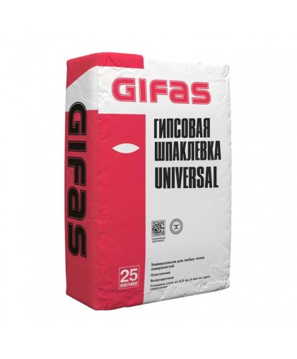 Шпаклевка гипсовая GIFAS универсал 25 кг