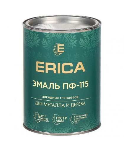 Эмаль ПФ-115 ERICA  лимон 0,8кг