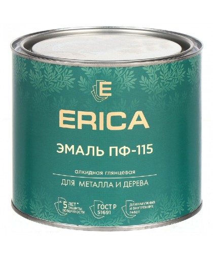 Эмаль ПФ-115 ERICA  лимон 1,8кг